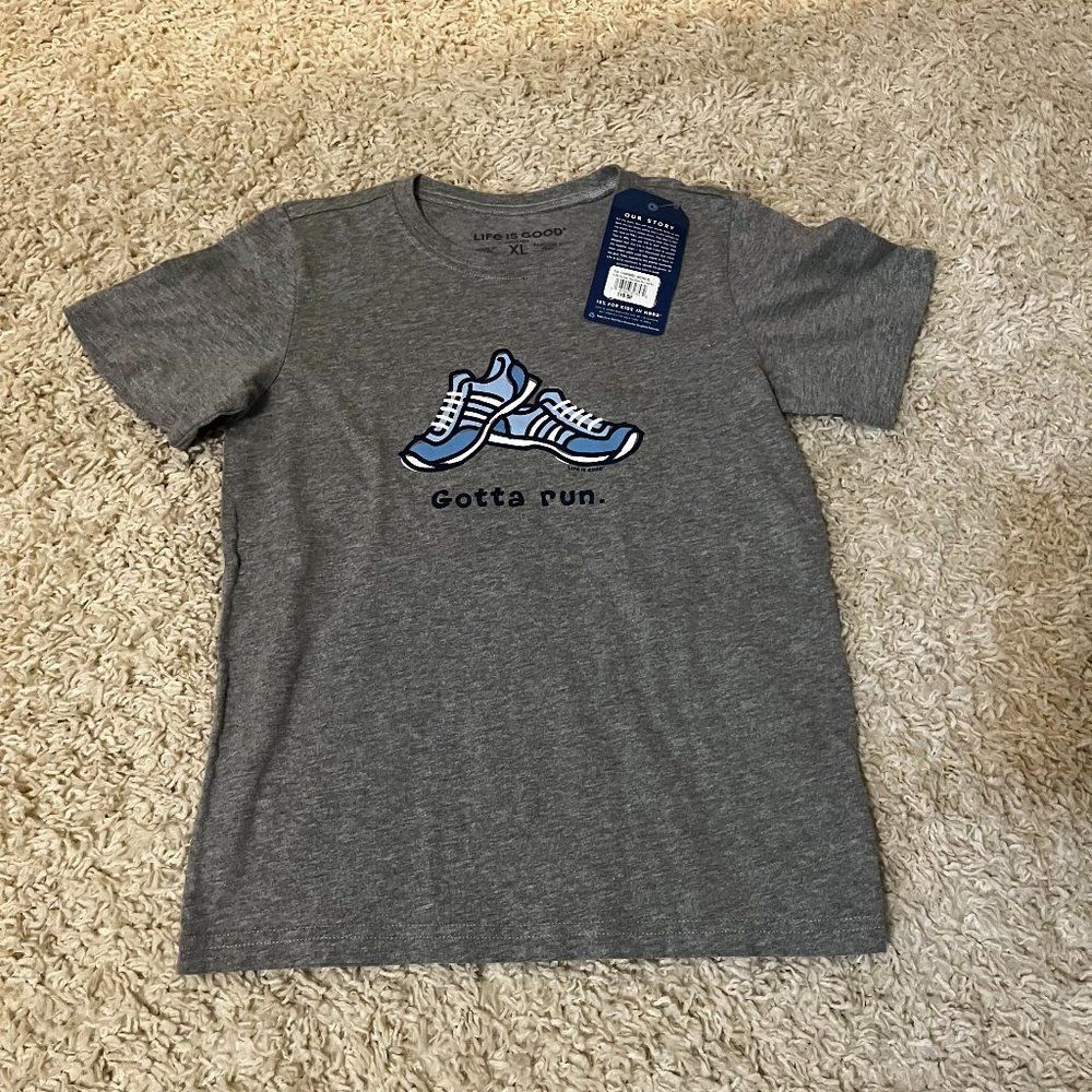life is good gotta run t shirt size xl